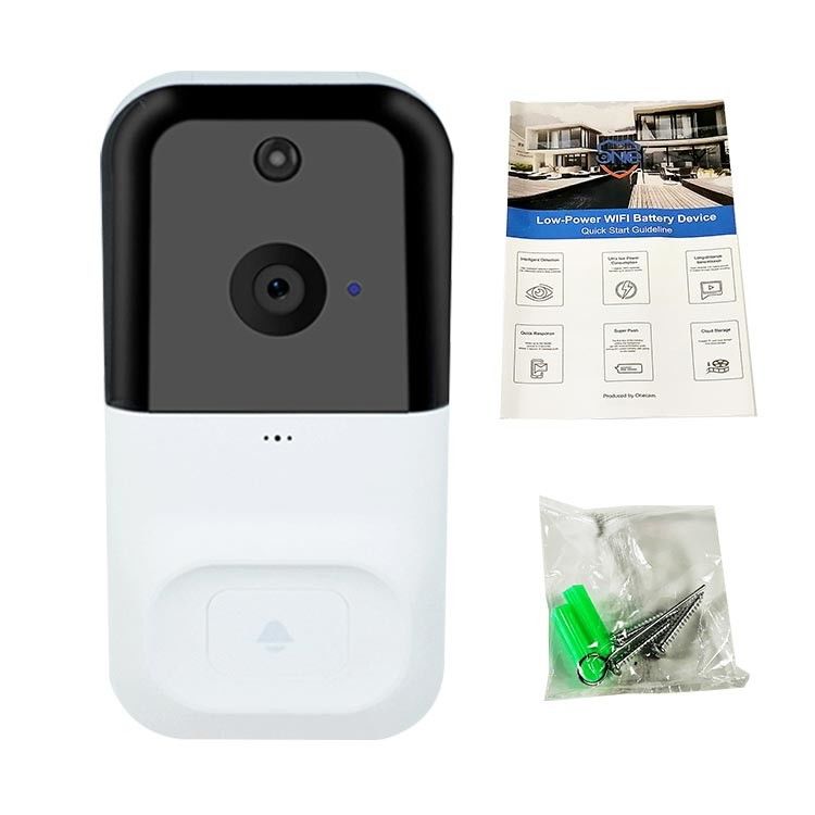 Camera chuông cửa không dây thông minh 5V Power 2.5mm White Home