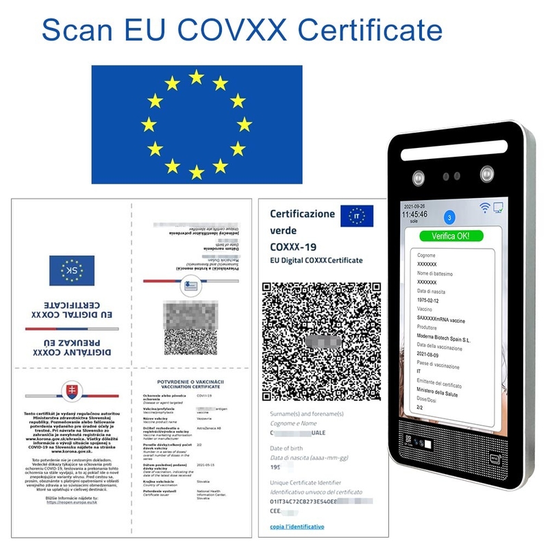 C19 App EU Vaccine EU Green Pass Scanner Verifica Italy Đầu đọc mã QR