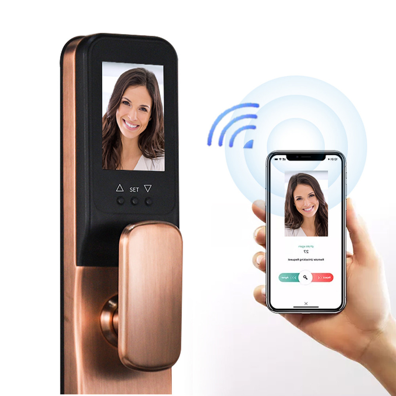 Wifi Tuya Smart Lock Kiểm soát truy cập 3D Khóa cửa nhận dạng khuôn mặt