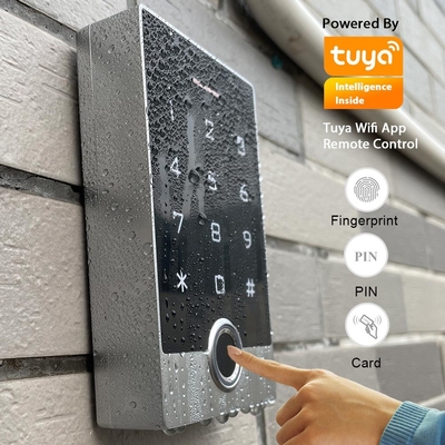 Hệ thống kiểm soát ra vào cửa bằng vân tay bằng thẻ RFID Bàn phím độc lập chống nước IP68