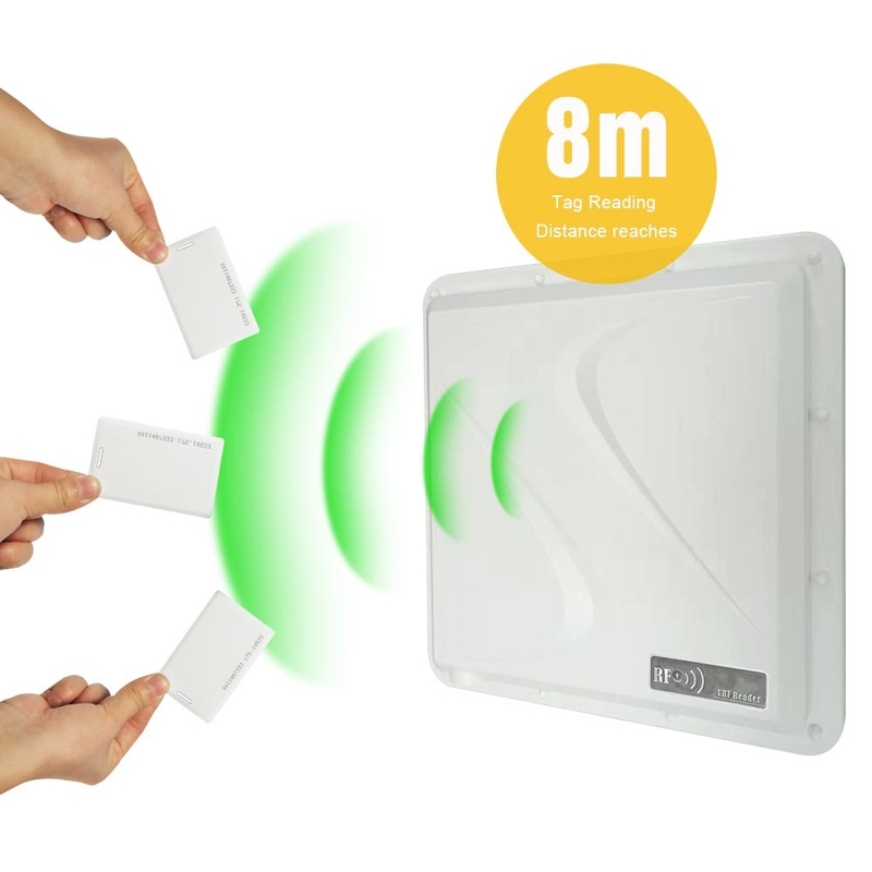 Kiểm soát truy cập thẻ RFID tầm xa 1 - 8m Đầu đọc UHF RFID tích hợp