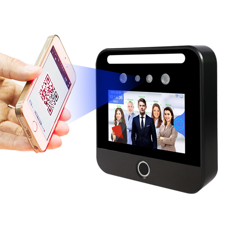 Màn hình cảm ứng IPS 5 inch Nhận dạng khuôn mặt Máy chấm công Máy ghi thời gian sinh trắc học