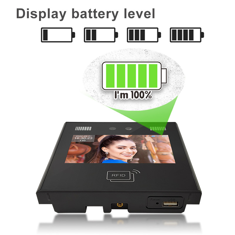 Nhận dạng sinh trắc học dựa trên đám mây Hệ thống kiểm soát truy cập chấm công Wifi có pin