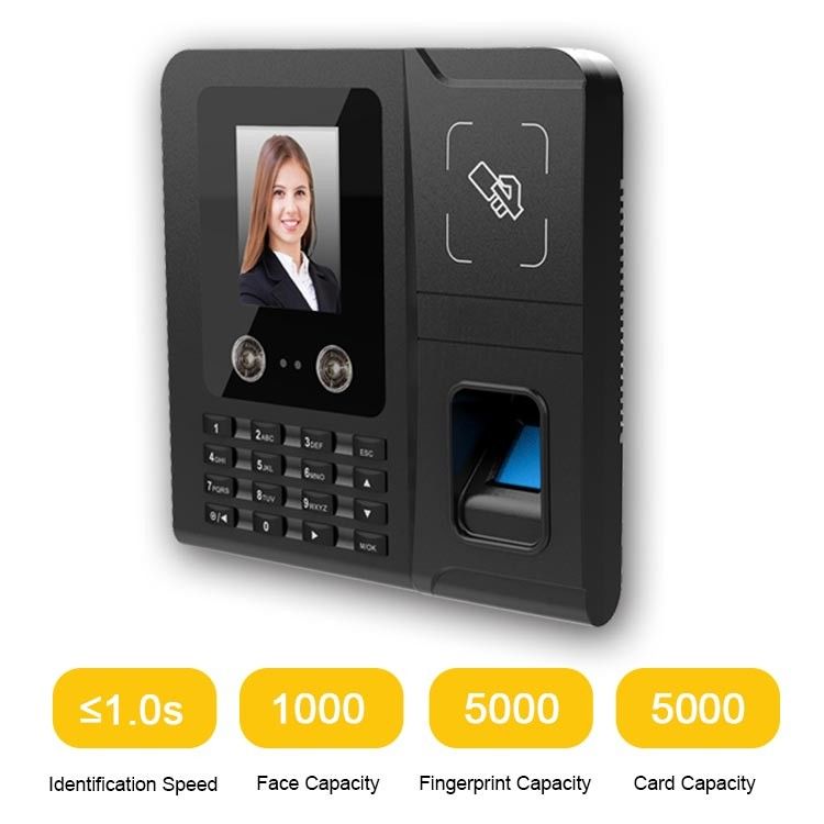 Máy tính nhận dạng khuôn mặt RS485 được hỗ trợ bởi phần mềm POE