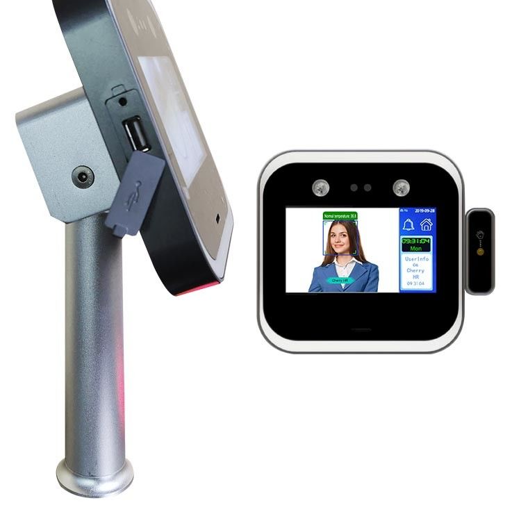 Máy đo nhiệt độ hồng ngoại nhận dạng khuôn mặt không tiếp xúc 5 inch
