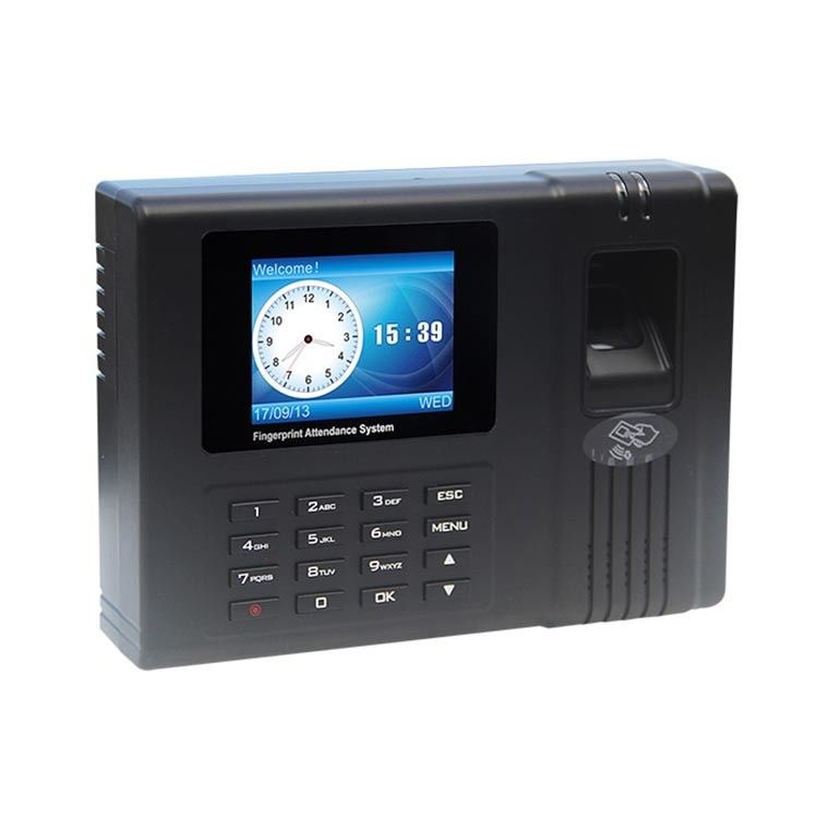 Đồng hồ thời gian LCD 2.4 inch Kiểm soát truy cập vân tay sinh trắc học