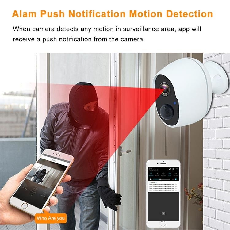 Mức tiêu thụ thấp Phát hiện kẻ xâm nhập Máy ảnh ẩn nhỏ không dây