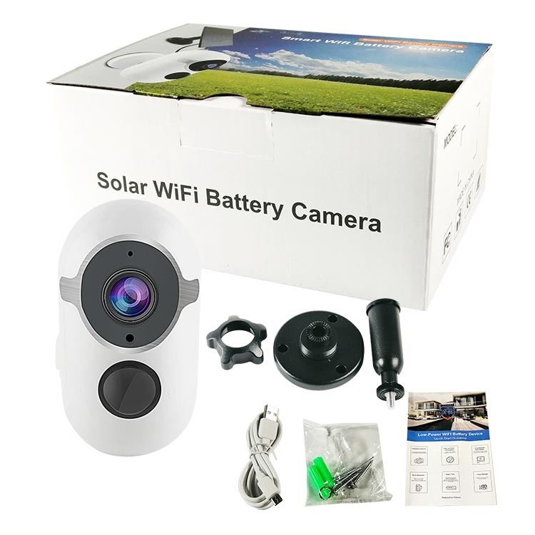 Bảng điều khiển năng lượng mặt trời 1080p Camera Wifi Mini Trang chủ Sử dụng Camera quan sát ẩn không dây