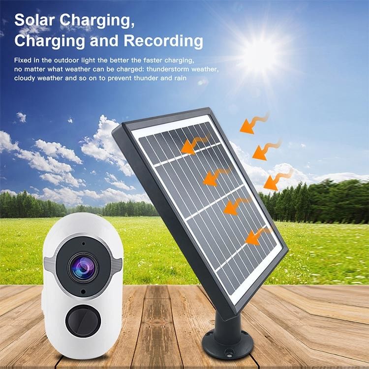 Năng lượng mặt trời ngoài trời Camera quay video âm thanh hai chiều 1080P Wifi không dây Camera quan sát mini