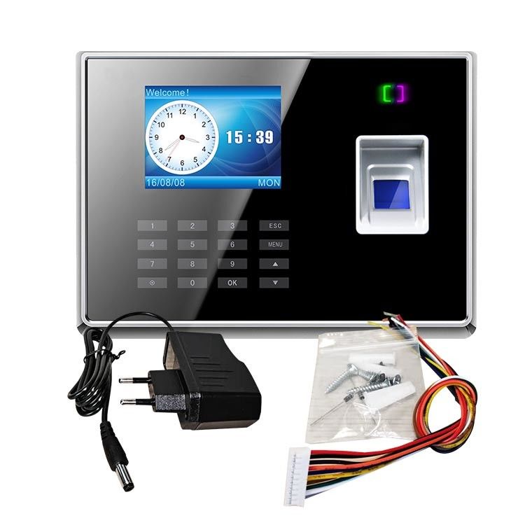 WiFi 2,8 inch Đồng hồ thời gian vân tay sinh trắc học Phần mềm đám mây miễn phí