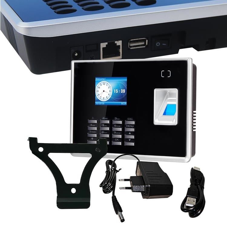 WiFi 2,8 inch Đồng hồ thời gian vân tay sinh trắc học Phần mềm đám mây miễn phí