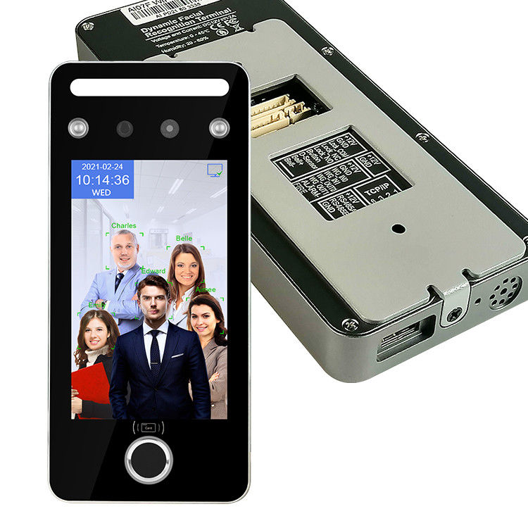 Hệ thống kiểm soát truy cập nhận dạng khuôn mặt bằng vân tay 3M Màn hình cảm ứng 5 inch