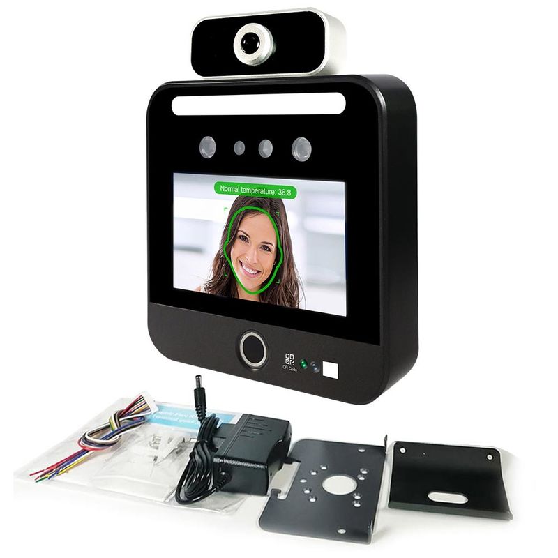 Ý Verifica C19 Máy quét nhiệt độ nhận dạng khuôn mặt Kiosk Độc lập