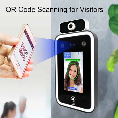Máy quét mã QR Cảm biến nhiệt độ Bảo mật Camera nhận dạng khuôn mặt Điều khiển truy cập khuôn mặt qua đám mây không dây