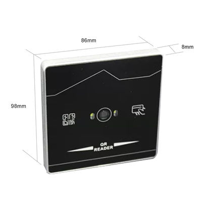 Kính cường lực Đầu đọc mã QR Kiểm soát truy cập Đầu đọc thẻ tiệm cận Wiegand
