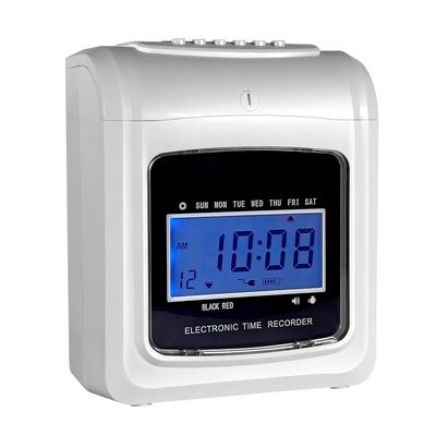 Màn hình LCD Máy ghi thời gian kỹ thuật số Máy ghi thời gian văn phòng Máy đục lỗ