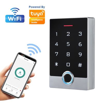 Bàn phím kim loại kiểm soát ra vào bằng vân tay RFID chống thấm nước với ứng dụng Tuya