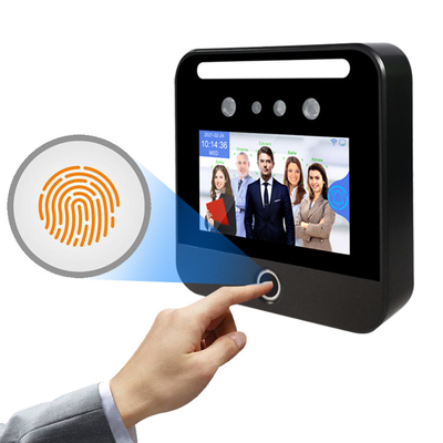 Màn hình cảm ứng IPS 5 inch Nhận dạng khuôn mặt Máy chấm công Máy ghi thời gian sinh trắc học