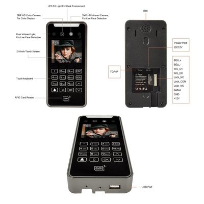 TCP / IP Wifi RFID AI Nhận dạng khuôn mặt Sản phẩm kiểm soát truy cập sinh trắc học Dựa trên đám mây