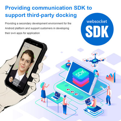 Máy quét vân tay lòng bàn tay di động TIMY HF2, thiết bị đầu cuối PVR tích hợp pin, 4G LTE 2G 3G đa băng tần