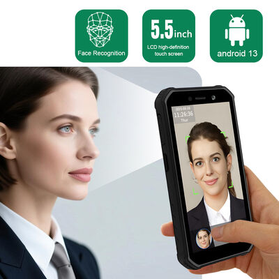 4G Portable Outdoor Android Facial Recognition Machine for Employee Time Attendance