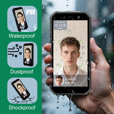 Máy nhận diện khuôn mặt Android di động 4G ngoài trời để chấm công nhân viên