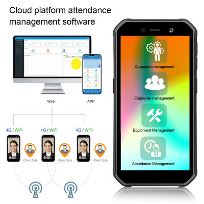 Máy nhận diện khuôn mặt Android di động 4G ngoài trời để chấm công nhân viên