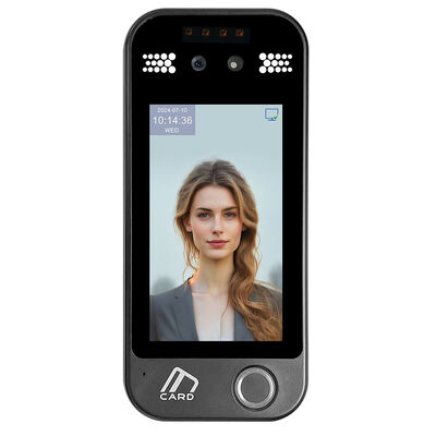 AI Dynamic Face Recognition Fingerprint Access Control Terminal IP65 Thiết bị tham dự thời gian chống nước