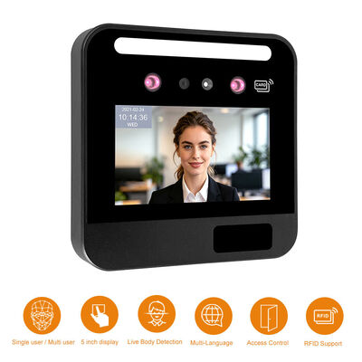 Máy kiểm soát truy cập mặt dựa trên thẻ RFID thông minh AI với mô-đun WiFi / 4G