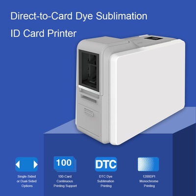 Máy in thẻ in hai mặt với công nghệ nhuộm thăng hoa nhiệt và độ phân giải 300DPI để in thẻ ID PVC