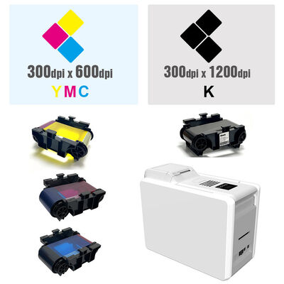 Máy in thẻ in hai mặt với công nghệ nhuộm thăng hoa nhiệt và độ phân giải 300DPI để in thẻ ID PVC