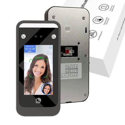 Linux 3.10 Hệ thống chấm công sinh trắc học khuôn mặt 4.3 inch Kiểm soát truy cập AI