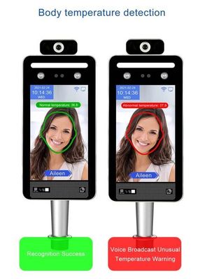 C19 Eu Digital Qr Reader Kiosk nhiệt độ cơ thể với nhận dạng khuôn mặt