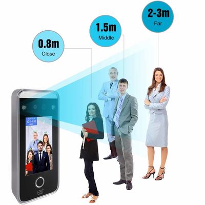 4.3 "Hệ thống chấm công vân tay IPS 272x480 Máy nhận dạng khuôn mặt trên màn hình cảm ứng