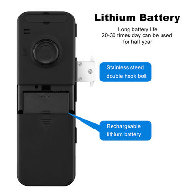 Nhôm ABS Tuya Khóa thông minh Nhận dạng khuôn mặt Vân tay Khóa cửa kính không khung