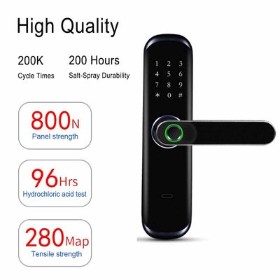 Bàn phím vân tay sinh trắc học Bàn phím không cần chìa khóa Cửa thông minh Nhà thông minh Tuya APP Wifi