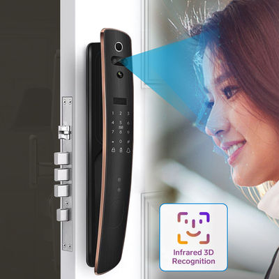 3D Face Digital Tuya Smart Lock Kiểm soát ra vào bằng vân tay RFID Hợp kim nhôm